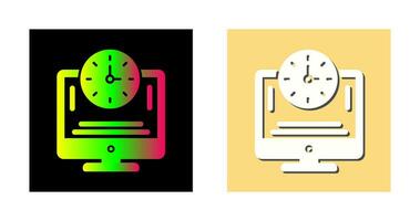 icône de vecteur de temps en ligne