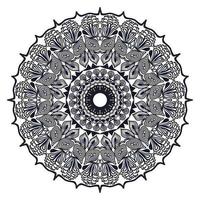 conception de fond géométrique abstrait mandala islamique avec dessin au trait vecteur