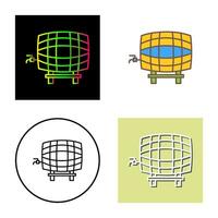 baril avec icône de vecteur de robinet
