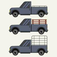 ramasser camion un camion vecteur art illustration