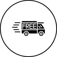 gratuit livraison vecteur icône