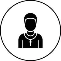 icône de vecteur de pasteur