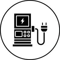 mise en charge station vecteur icône