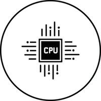 CPU processeur vecteur icône