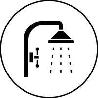 icône de vecteur de douche