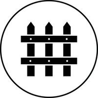 icône de vecteur de clôture
