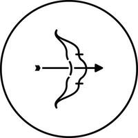 icône de vecteur de flèche d'arc