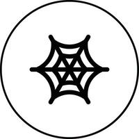 icône de vecteur de toile d'araignée