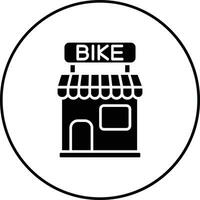 bicyclette magasin vecteur icône