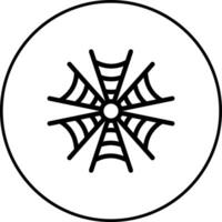 icône de vecteur de toile d'araignée