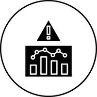 risque une analyse vecteur icône