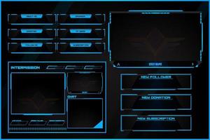 conception de superposition de streaming premium mattovsky obs vecteur