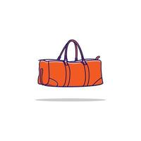 illustration d'icône de dessin animé sac de voyage vecteur