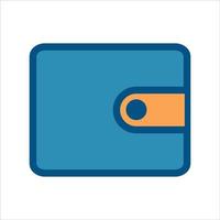 vecteur d'icône de portefeuille. portefeuille avec l'icône de l'argent