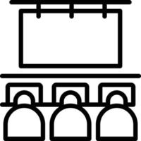 icône de ligne pour la formation vecteur