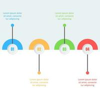 minimal infographie conception modèle pour affaires et éducation avec les options et pas vecteur