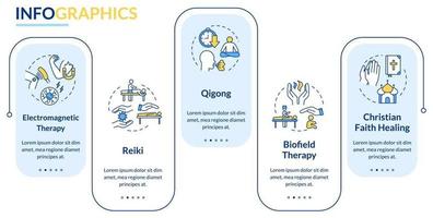 modèle d'infographie vectorielle de médecine alternative vecteur