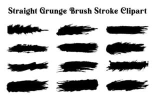 vecteur grunge brosse coups empaqueter, collection de peindre brosse silhouettes ensemble