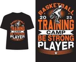 conception de t-shirt de basket-ball vecteur