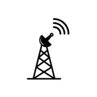 antenne la tour icône vecteur conception modèles