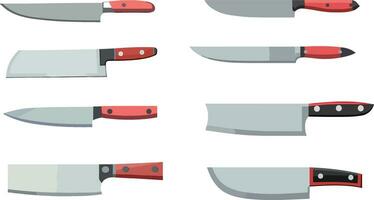 cuisine couteau Icônes. plat illustration de cuisine couteau vecteur Icônes