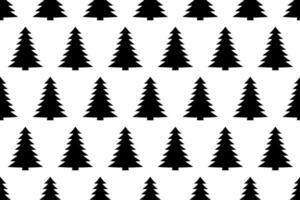 sans couture sapin modèle. noir et blanc Noël des arbres répéter sans couture modèle. vecteur