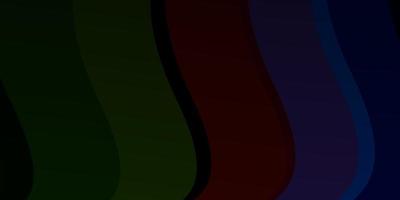 modèle de vecteur multicolore sombre avec des lignes.
