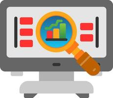 compétitif une analyse vecteur icône conception