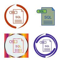 icône de vecteur sql