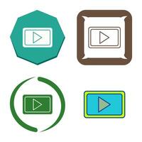 icône de vecteur de communication vidéo unique