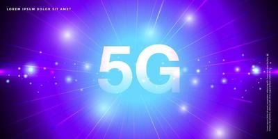 fond de technologie de pointe, concept abstrait 5g, données volumineuses vecteur