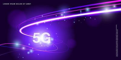 fond de technologie de pointe, concept abstrait 5g, données volumineuses vecteur