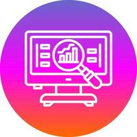 compétitif une analyse vecteur icône conception