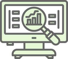 compétitif une analyse vecteur icône conception