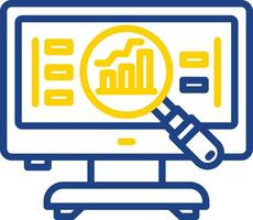 compétitif une analyse vecteur icône conception