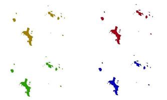 carte silhouette des seychelles en afrique vecteur
