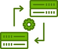 icône de vecteur de synchronisation de données