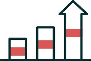 croissance vecteur icône