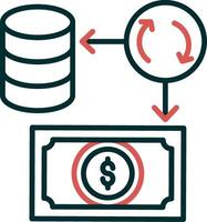 icône de vecteur de transaction