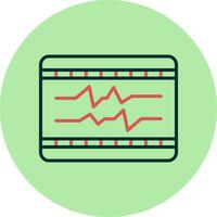 ecg vecteur icône