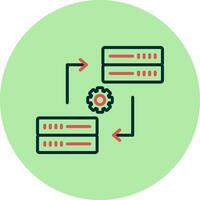 icône de vecteur de synchronisation de données