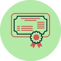 icône de vecteur de certificat