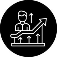 icône de vecteur de croissance