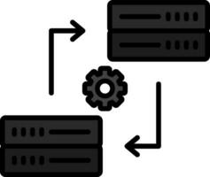 icône de vecteur de synchronisation de données