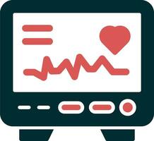 icône de vecteur d'électrocardiogramme