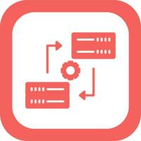 icône de vecteur de synchronisation de données