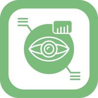 icône de vecteur de scanner oculaire