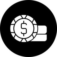 icône de vecteur de pièces de monnaie