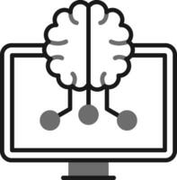 icône de vecteur d'apprentissage automatique