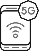 icône de vecteur 5g